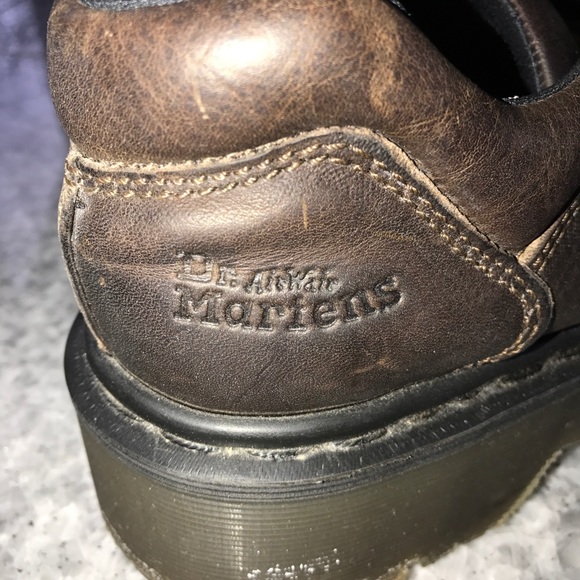 dr martens brown low cut